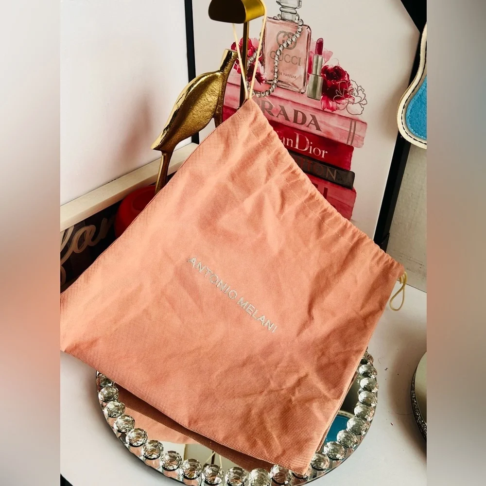 ANTONIO MELANI Coral Drawstring Cosmetic Bag